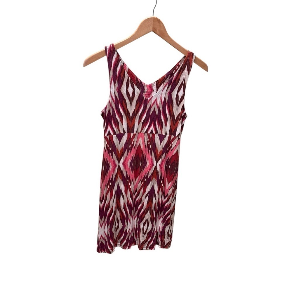 Athleta Pink and White Patterned Top